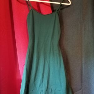 Sandro Green Sleeveless A-Line Sundress